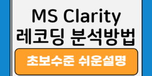 ms clarity 분석방법